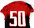 2014 Texas Tech Red Raiders #50 Game Used Red Jersey Football NP Rem 46 121