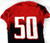 2014 Texas Tech Red Raiders #50 Game Used Red Jersey Football NP Rem 46 121