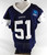 2025 Dallas Cowboys Earnest Brown IV #51 Game Used Navy Practice Jersey 54 492