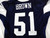 2025 Dallas Cowboys Earnest Brown IV #51 Game Used Navy Practice Jersey 54 492