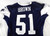 2025 Dallas Cowboys Earnest Brown IV #51 Game Used Navy Practice Jersey 54 492
