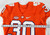 2016 Clemson Tigers #30 Game Issued Pos Used Orange Jersey Football NP Rem 61