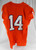 2017-22 Clemson Tigers #14 Game Issued Orange Jersey Football NP Rem 44 165