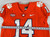 2017-22 Clemson Tigers #14 Game Issued Orange Jersey Football NP Rem 44 165