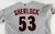 2007 Arizona Diamondbacks Glenn Sherlock #53 Game Used Grey Jersey 48 282