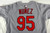 2025 St. Louis Cardinals Edwin Nunez #95 Game Issued Pos Used Grey Jersey 44 511