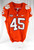 2017-22 Clemson Tigers #45 Game Issued Pos Used Orange Jersey Football NP Rem 7