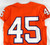 2017-22 Clemson Tigers #45 Game Issued Pos Used Orange Jersey Football NP Rem 7