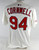 2025 St. Louis Cardinals Alex Cornwell #94 Game Issued White Jersey 44 516