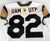 2021 Air Force Falcons #82 Game Issued Pos Used White Jersey Air Power Legacy M4