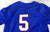 2025 Kansas Jayhawks #5 Game Used Blue Jersey Baseball 48 614