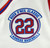 2025 Kansas Jayhawks #25 Game Used White Jersey Buck O'Neil Patch Baseball 44 69