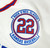 2025 Kansas Jayhawks #5 Game Used White Jersey Buck O'Neil Patch Baseball 48 632