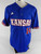 2025 Kansas Jayhawks #14 Game Used Blue Jersey Baseball 42 606