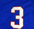 2025 Kansas Jayhawks #3 Game Used Blue Jersey Baseball 44 609