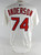 2024 St. Louis Cardinals Nick Anderson #74 Game Issued White Jersey 44 529