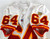 1996 Kansas City Chiefs Mu Tagoai #64 Game Issued White Jersey  046