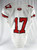 2022 Texas Tech Red Raiders #17 Game Used White Jersey Football NP Rem 44 066