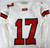 2022 Texas Tech Red Raiders #17 Game Used White Jersey Football NP Rem 44 066
