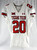 2022 Texas Tech Red Raiders #20 Game Used White Jersey Football NP Rem 44 084