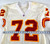 1996 Kansas City Chiefs Danny Villa #72 Game Issued White Jersey  074