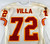 1996 Kansas City Chiefs Danny Villa #72 Game Issued White Jersey  074