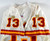 1996 Kansas City Chiefs Bond #13 Game Issued White Jersey 44 070