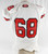 2022 Texas Tech Red Raiders #68 Game Used White Jersey Football NP Rem 50 034
