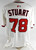 2025 Washington Nationals Tyler Stuart #78 Game Issued Pos Used White Jersey 0