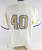 2025 Kansas Jayhawks #40 Game Used White Jersey Gold Baseball 46 648