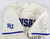 2025 Kansas Jayhawks #40 Game Used White Jersey Gold Baseball 46 648
