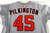 2025 Washington Nationals Konnor Pilkington #45 Game Issued P Used Grey Jersey 0