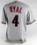 2009 Arizona Diamondbacks Rusty Ryal #4 Game Used Grey Jersey 48 277
