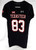 2014 Texas Tech Red Raiders #83 Game Used Black Jersey Football NP Rem 44 569
