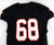 2014 Texas Tech Red Raiders #68 Game Used Black Jersey Football NP Rem 48 571