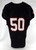 2014 Texas Tech Red Raiders #50 Game Used Black Jersey Football NP Rem 46 574