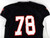 2014 Texas Tech Red Raiders #78 Game Used Black Jersey Football NP Rem 50 559