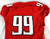 2015 Texas Tech Red Raiders #99 Game Used Red Jersey Football NP Rem 50 561