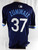2025 Kansas City Royals Alec Zumwalt #37 Game Issued P Used Navy Jersey City C 0