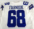 2021 Dallas Cowboys Matt Farniok #68 Game Issued White Jersey 48 814
