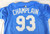 2025 Kansas City Royals Chandler Champlain #93 Game Issued Used Pow Blue Jersey