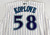 2002 Arizona Diamondbacks Mike Koplove #58 Game Used White Vest Jersey 46 482