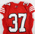 2023 Texas Tech Red Raiders #37 Game Used Red Jersey Throwback Football 44 701