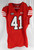 2023 Texas Tech Red Raiders #41 Game Used Red Jersey Throwback Football 46 694