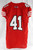 2023 Texas Tech Red Raiders #41 Game Used Red Jersey Throwback Football 46 694