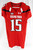 2015 Texas Tech Red Raiders #15 Game Used Red Jersey Football NP Rem 44 697