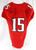 2015 Texas Tech Red Raiders #15 Game Used Red Jersey Football NP Rem 44 697