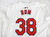 2024 St. Louis Cardinals Drew Rom #38 Game Issued P Used Signed White Jersey 5