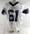 2025 Dallas Cowboys Nick Leverett #61 Game Used White Practice Jersey 58 457