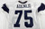 2025 Dallas Cowboys Hakeem Adeniji #75 Game Used White Practice Jersey 58 434